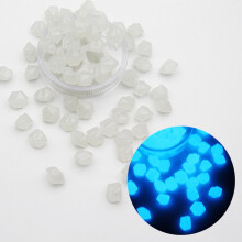 WZXPWT50PC Lichtgevende ijsstenen, LED-nachtlampje voor aquariumdecoratie, lichtgevende ijsblokjes, stralende onderwaterlandschapsverfraaiing