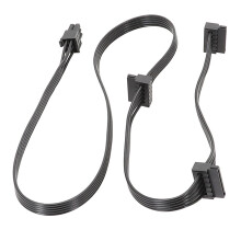 Câble d'alimentation FEAMOS 6 broches vers SATA X3, câble répartiteur d'alimentation 6 broches mâle vers SATA X3 pour modules RM et RMX - Cordon