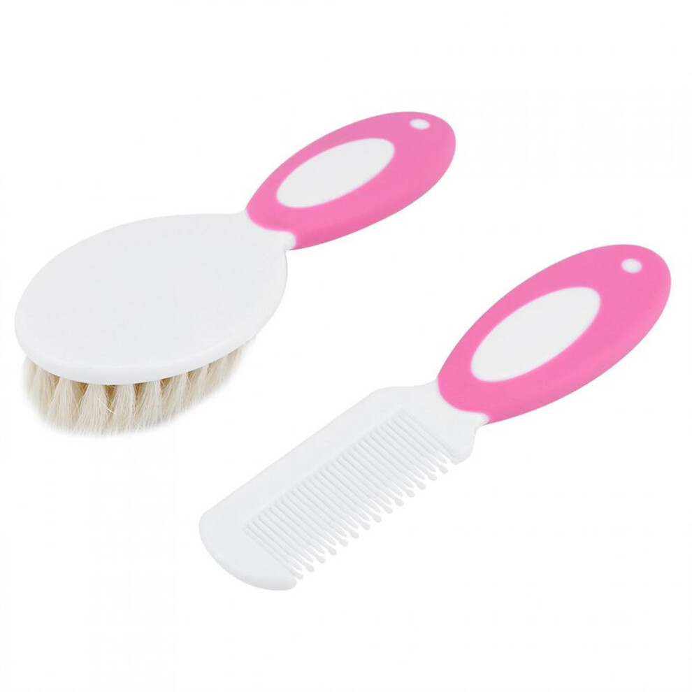 Baby Plastic Hair Brush And Comb Set For Newborns Toddlers Lightweight Portable