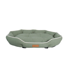 Dog Bed for Small Medium Dogs, Cat Beds for Indoor Cats, Pet Sofa with Nonslip Bottom, 15.75 Inches, for All Season (Green)