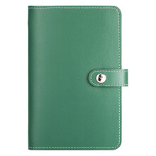 A6 Commemorative Banknote Storage Book Cash Saving Album Coin Clipper Money Album Large Capacity Accounting Album(Green)