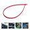 1Pack Red Plastic Car Wire Puller Tool for Audio System Installation Corner Routing Guide 19.65X0.28X0.12in 1