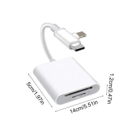 Multifunctional Card Reader Plug and Play Supports SD Card High Speed Reading 2TB 1