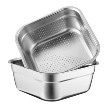 Égouttoir de cuisine multifonctionnel en acier inoxydable de 22 cm avec trous, compatible avec les éviers standards
