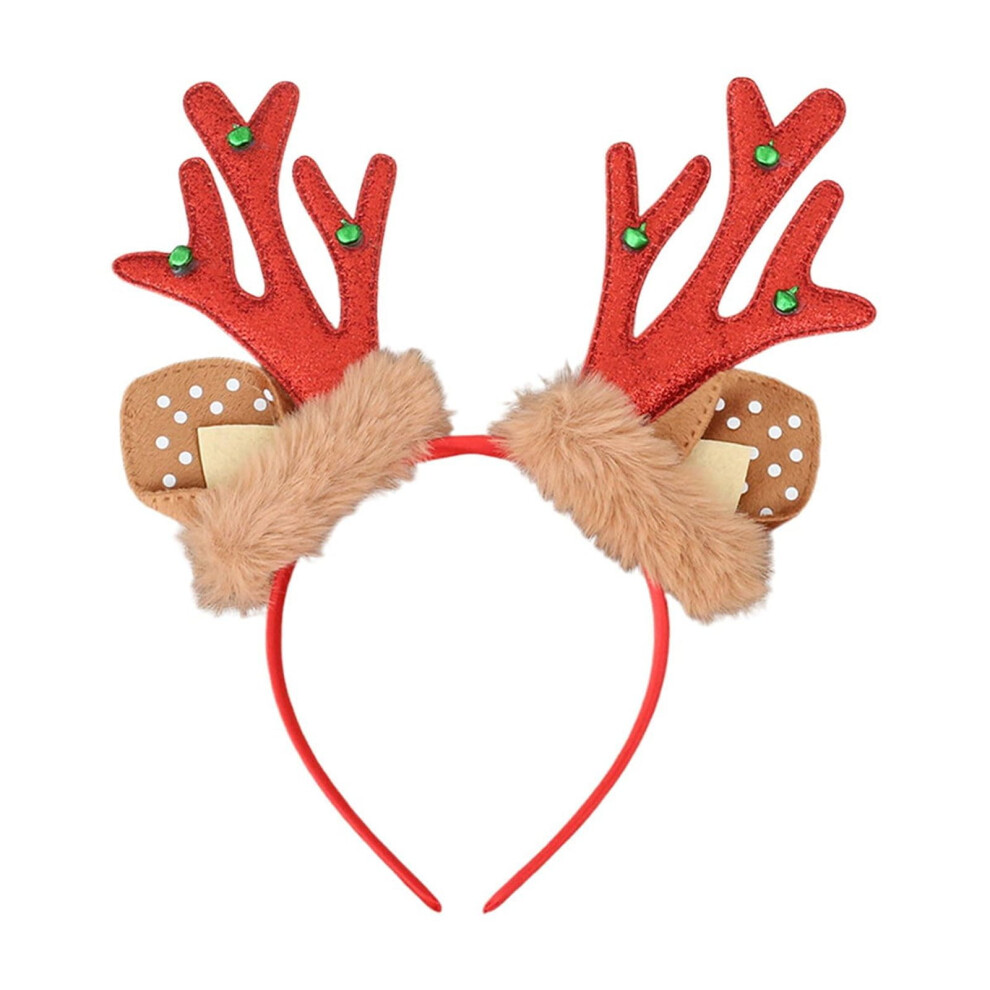 Unisex Christmas Headbands With Reindeer Antlers Â Soft Lint Fabric, Lightweight Elastic Band, Comfortable Fit For Adults & Kids Â Compatible With