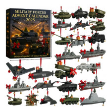 Calendrier de l'Avent des forces armées - 24 pendentifs militaires en acrylique