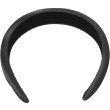 Fascia per capelli imbottita in raso nero per donna (2 pezzi)