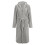Women's Fleece-Lined Solid Color Robe With Pocket & Ear Cap - Gray Size L 5