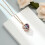 Rozenbloem crematie as hanger ketting 4