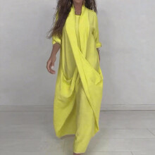 Women's Casual Round Neck Long Sleeve Stretch Dress