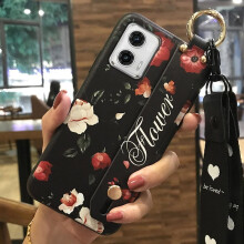 MOTO G5G2023 telefonskal stötsäkert silikon med blommor