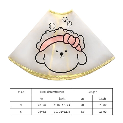 Capa para cães, à prova de manchas e com proteção para orelhas, ideal para cães de pequeno e médio porte. 2