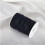 Cordon queue-de-rat en satin de polyester pour la création de bijoux, noir, 2 mm 3