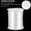 Cordon queue-de-rat en satin de polyester pour la création de bijoux, noir, 2 mm 7