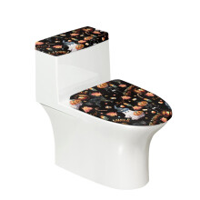 Ensemble de housses de toilettes Halloween en polyester élastique au fond