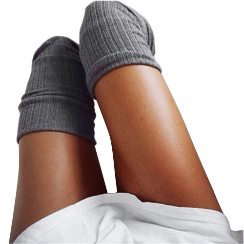 Women's Knee-High Compression Socks, Dark Gray, Plus Size, Compatible with All Leg Sizes 1