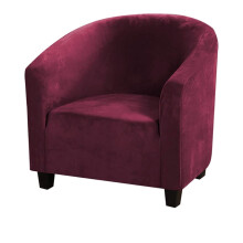 Housse de fauteuil en velours extensible