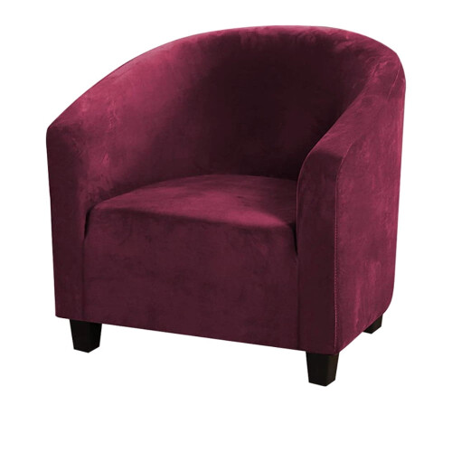 Housse de fauteuil en velours extensible