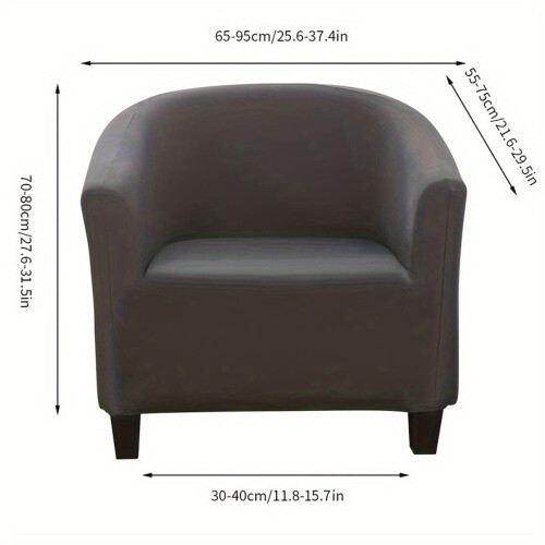 Housse de fauteuil en velours extensible 2