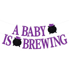 Babyparty-Hintergrund, Gender-Reveal-Glitzer-Halloween-Dekoration