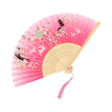 Vintage Folding Hand Fan Chinese Japanese Bamboo Fans Craft Gifts Women Dance Performance Props Home Decoration Ornaments