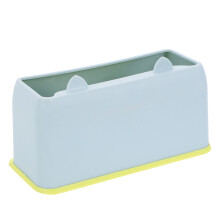 Litter Storage Container for Cat Accessories Plastic Blue 1Set Pet Owners Home Use