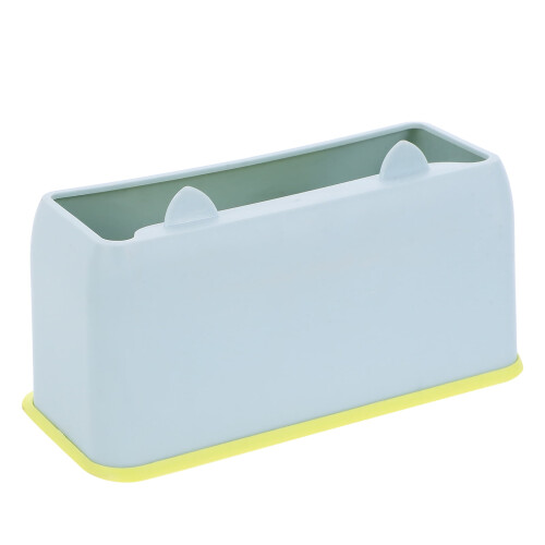 Litter Storage Container for Cat Accessories Plastic Blue 1Set Pet Owners Home Use