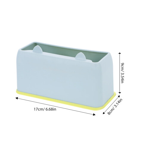 Litter Storage Container for Cat Accessories Plastic Blue 1Set Pet Owners Home Use 1