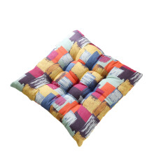 Thickened Square Floor Pillow Cushion – Tatami Mat for Yoga, Meditation, Seating – Patchwork Design