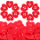 Heart-Shaped Plastic Buttons Keychain 50 Pcs 7