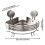Rack Suction Triangle Storage Organizer Adjustable Shower Wall Mounted Large Capacity Removable Rustproof Shower Rack 3