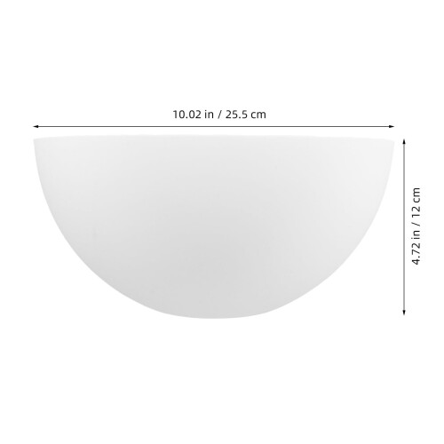 2 buc capace pentru ventilator de tavan, abajur tip ciupercă, alb 1