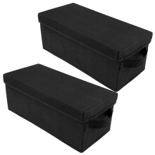 2/3/4Pcs DVD Storage Box, Nonwoven CD Organizer with Lid, Dustproof & Foldable Disc Holder Case Compatible with DVD/CD