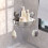Rack Suction Triangle Storage Organizer Adjustable Shower Wall Mounted Large Capacity Removable Rustproof Shower Rack 5