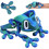 3D Printed Magnetic Frog Figurine 8 inch Articulated 1