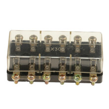 12V Boat Automotive Fuse Box Block Holder 6X30mm Glass Tube