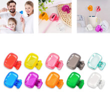 10-Pack Toothbrush Covers, Portable Plastic Brush Head Caps – Compatible with All Standard Brushes, Ideal for Travel, Camping, School & Couples