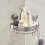 Rack Suction Triangle Storage Organizer Adjustable Shower Wall Mounted Large Capacity Removable Rustproof Shower Rack 6