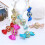 Christmas Tree Ornaments Set Red White Snowflake 12 pcs 4