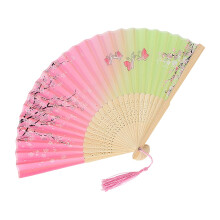 Vintage Folding Hand Fan Chinese Japanese Bamboo Fans Craft Gifts Women Dance Performance Props Home Decoration Ornaments