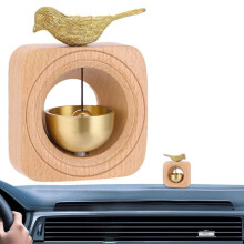 Shopkeepers Bell Magnetic Wooden Door Chime Brass