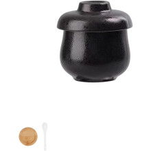 Vintage Ceramic Coddled Egg Cups with Lids for Steaming Eggs, Soup, Pudding (Style-C)