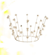 Hair Accessories for Women Golden Star Shaped Crown Elegant Headdress 1Pack