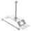 1Pcs Wall Mount Spare Tire Carrier Bracket Stainless Steel Rectangular for Trailer Use 1