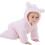 Spring Infant Flannel Solid Color Stitching Package Foot Romper Siamese Baby Crawling Jumpsuit 2