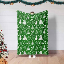 Christmas Snowmen Blanket Soft Flannel Fleece Throw