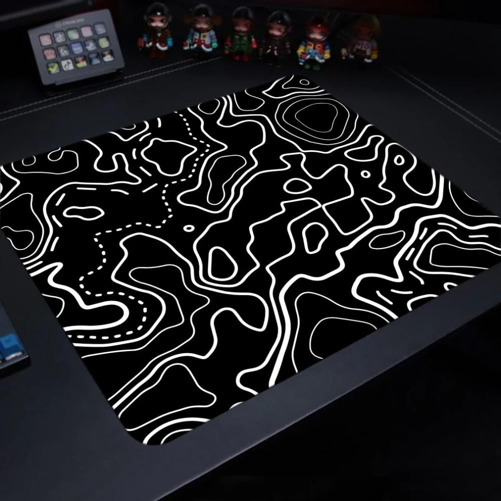 Fluid Mouse Pad Rubber Anti-Slip Large Square Desk Mat 962125106664
