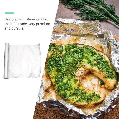 Baking Tin Foil Premium Aluminum Foil 30x6cm Silver 1