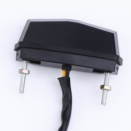 LED License Plate Light for Motorcycle Black Plastic 1 Pack 1