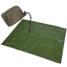 NICEXMAS 1Set Foil Blanket in Aluminum Film for Cold Proof and Heat Retention 82x51in